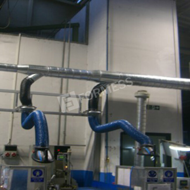 articulated arm dust collection system, articulated extraction arm system, local dust collection, welding fume extraction arm, industrial dust collection, fume extraction system, grinding dust extraction,