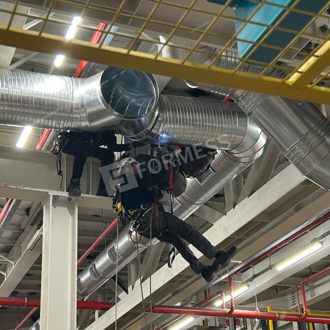 industrial ventilation installation, hvac instalation, ventilation ductwork installation, ductwork fabrication, supply and exhaust air system,