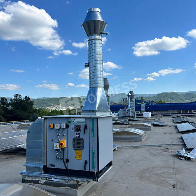 welding area local exhaust fan system, welding fume exhaust system, local exhaust ventilation applications, industrial fan systems, factory air cleaning, welding gas filtration, occupational safety ventilation, energy-efficient local fan,